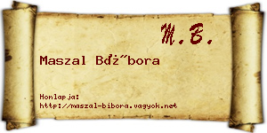Maszal Bíbora névjegykártya